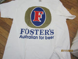 Fosters Australian For Beer Giant Logo White T Shirt XL
