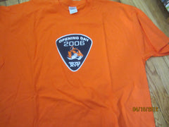Detroit Tigers 2006 Opening Day Orange T Shirt XL WXYT