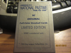 Big League Collectibles America's National Pastime 90 Card Set Mint In Box