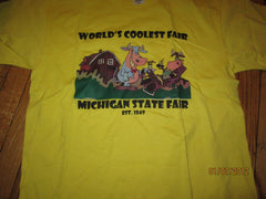 Michigan State Fair "World's Coolest Fair T Shirt Large New W/O Tag