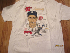 New York Yankees Vintage 1991 50th Anniversary Of Joe DiMaggio's 56 Game Hitting Streak Shirt XL NWOT