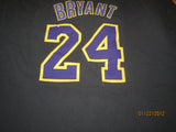 Los Angeles Lakers #24 Kobe Bryant Black T Shirt XXL Adidas