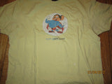 Mighty Mouse Vintage Logo Yellow T Shirt Large Aces & Eights