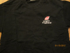 Virgin Atlantic Airlines Logo Black T shirt Large