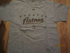 Houston Astros Grey Logo T Shirt Medium Majestic