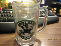 Notre Dame Fighting Irish Logo Heavy Plastic Beer Mug Vintage Dead Stock