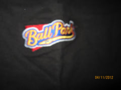Ball Park Franks Embroidered Logo Black T Shirt XL