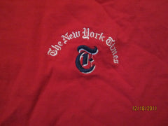 New York Times Embroidered Logo Promo T Shirt XL