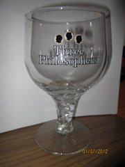 Three Philosophers Belgian Style Beer Goblet Glass Ommegang