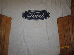 Ford Motor Company Classic Logo Gret T Shirt Large New W/O Tag Detroit