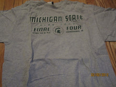 Michigan State Basketball 2000 Final Four Grey T Shirt Large