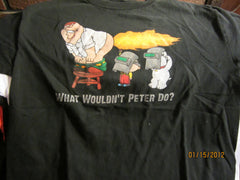 Family Guy What Wouldn't Peter Do? T Shirt Medium