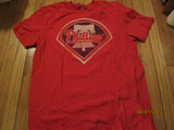 Philadelphia Phillies Logo Red Vintage Sit T Shirt Large