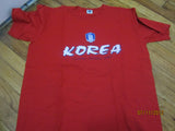 Korea Football Association KFA Red T Shirt Large