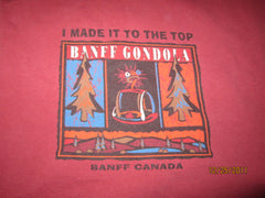 Banff Gondola "I Made It To The Top" T Shirt XL Canada