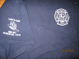 Plymouth Mass Fire Department Last Call T Shirt XL
