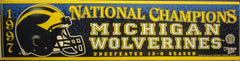 Michigan Football 1997 National Champions Bumper Sticker