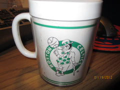 Boston Celtics Vintage Plastic Coffee Mug By Thermos