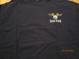 Kustom Hotrods Logo Navy T Shirt XL