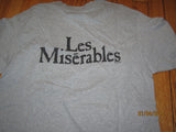 Les Miserables Logo Vintage Grey T Shirt Large