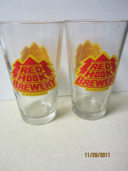 Red Hook Brewery Seattle Old Set Of Two Pint Glasses
