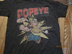 Popeye The Sailorman Grey Vintage Fit T Shirt Medium