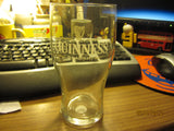 Guinness Stout Pint Glass Beer Irish Ireland