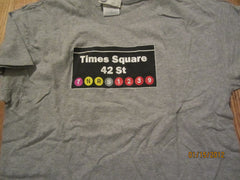 Times Square Subway Stop New York City T Shirt Large