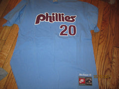 Philadelphia Philles #20 Mike Schmidt Throwback T Shirt Large Nike
