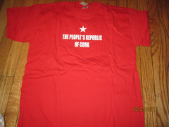 Cork Ireland People's Republic Of Cork Red T Shirt Large New