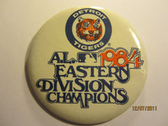 Detroit Tigers 1984 AL East Champs 3 1/2 Round Pin