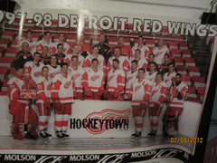 Detroit Red Wings 1997-1998 Team Photo Poster Stanley Cup Champions