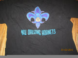 New Orleans Hornets Logo Black T Shirt Medium Adidas