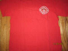 FDNY Keep Back 500 Feet Red T Shirt Medium Fire Dept New York