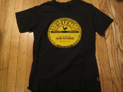 Sun Studios Label Logo Vintage 80's T Shirt Small Memphis