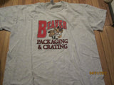 Beaver Packaging & Crating Logo Baseball T Shirt XL
