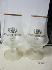Augsburger Vintage Tulip Shaped Glasses USA Beer