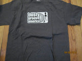 Dusty Groove America Logo T Shirt Medium Record Shop Chicago