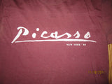 Pablo Picasso 1980 New York Exhibit T Shirt Medium Vintage RARE!