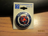 Detroit Tigers Old Logo Round Plastic Pin New Old Shelf Stock