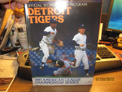 Detroit Tigers 1987 ALCS Program N.Mint