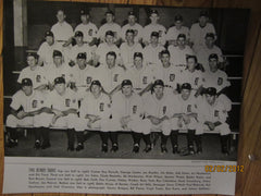 Detroit Tigers 1945 World Series Champions Team Photo