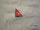 Qantas Airlines Logo White T Shirt Large