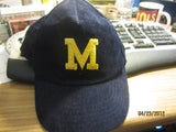 Michigan Wolverines Vintage Block M Corduroy Snapback Hat Yupoong
