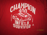Vintage 1986 Champion 400 T Shirt Large NASCAR MIS