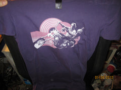 Easy Rider Peter Fonda Purple Vintage Fit T Shirt Ladies Large