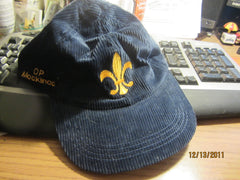 OP Mackinac Fleur De Lis Vintage Corduroy Logo Adjustable Hat