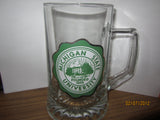 Michigan State University Crest Heavyweight Glass Beer Mug