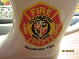 Rochester Michigan Fire Department Vintage "Boot" Ceramic Boot Beer Stein