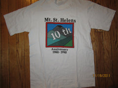 Mt. St. Helens 10th Anniversary 1980-1990 T Shirt Large Vintage